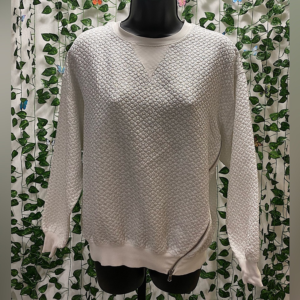 Silence + Noise - White Oversized Pullover